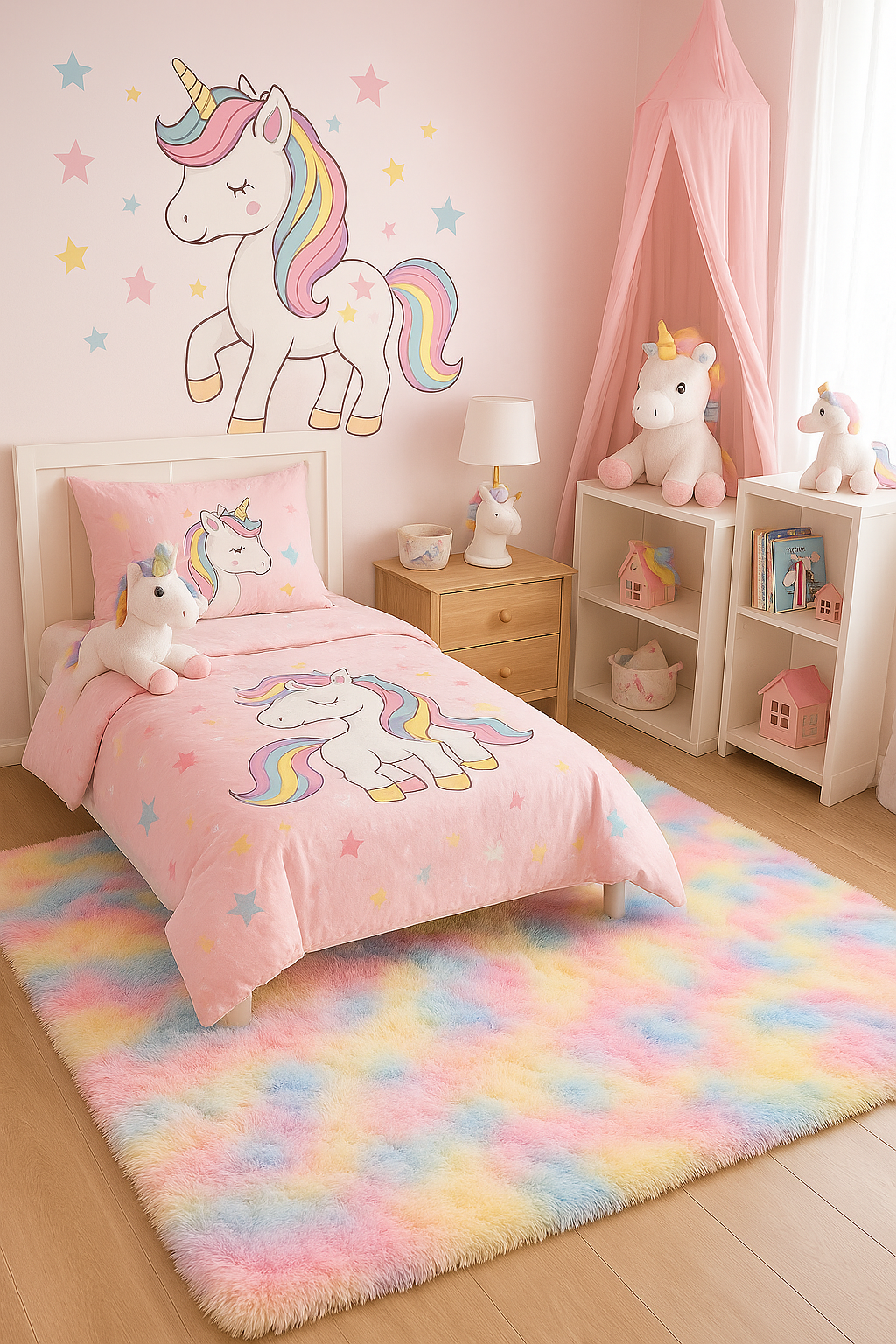 quarto-unicorinio-tapete-colorido-kindea