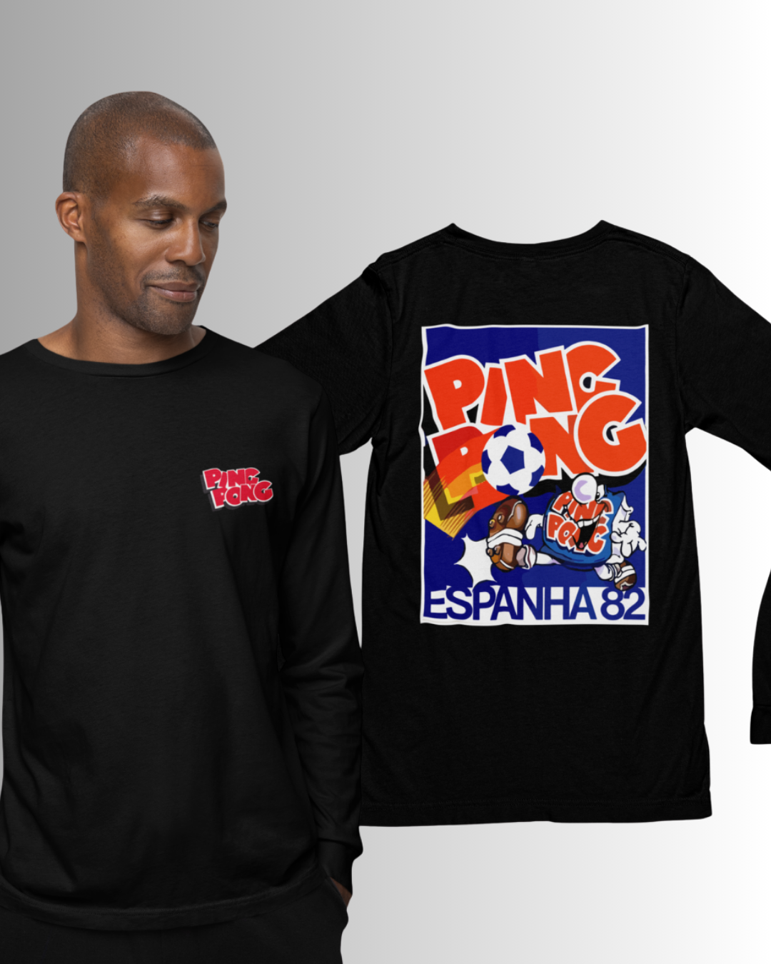 Camiseta de manga longa personalizada – algodão 30.1 com impressão DTG Silk HD