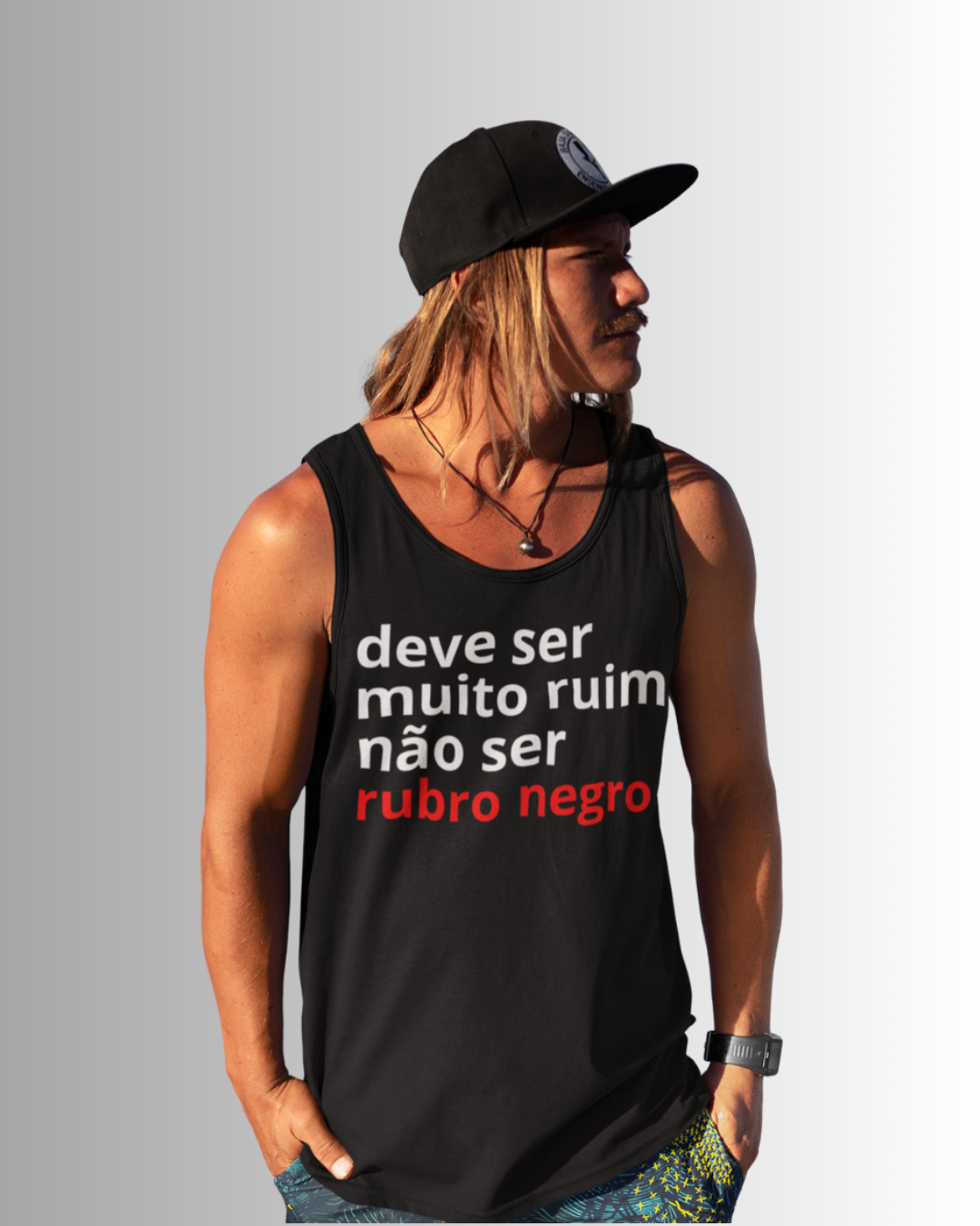 Regata personalizada retrô – algodão 30.1 com impressão DTG Silk HD