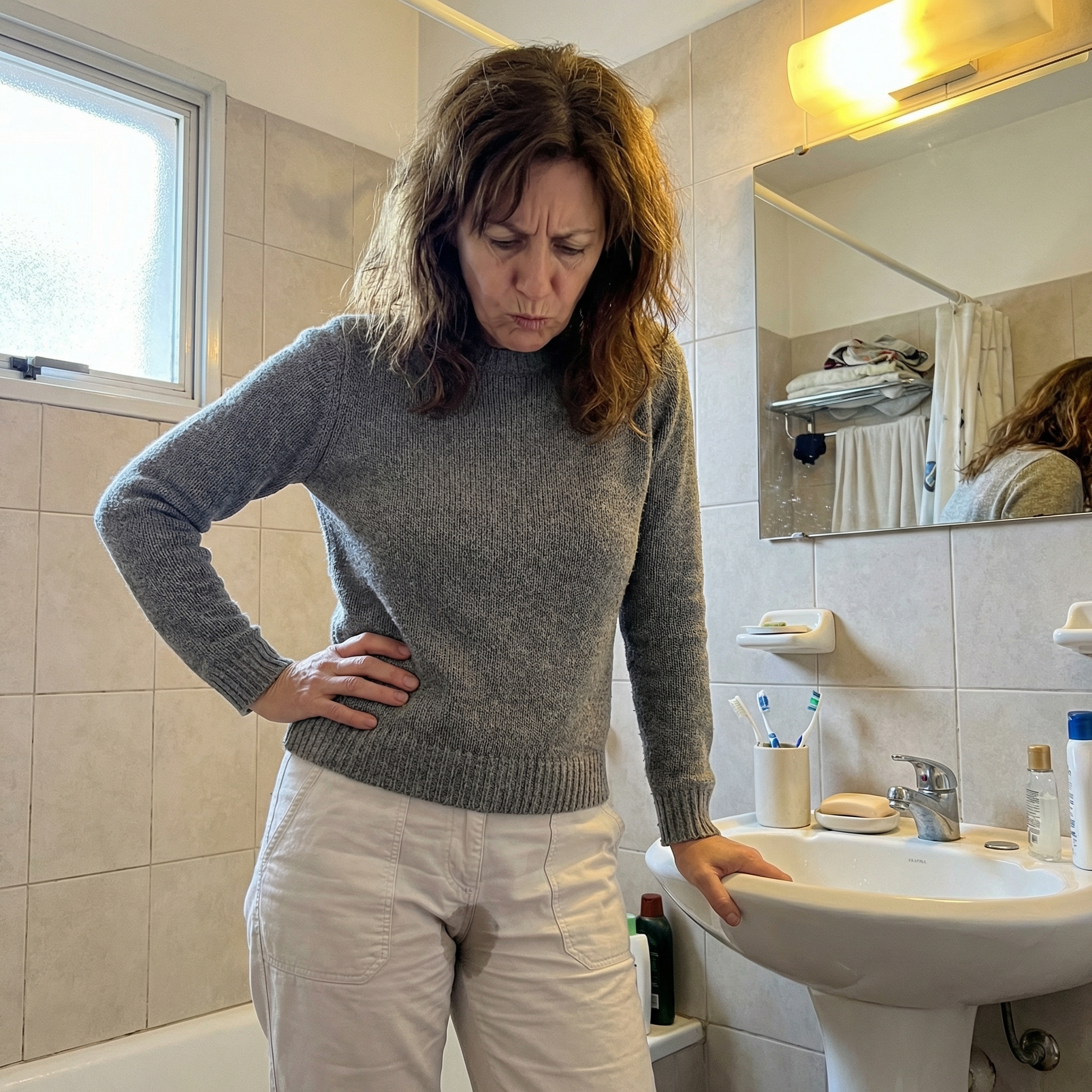 Mujer con preocupación