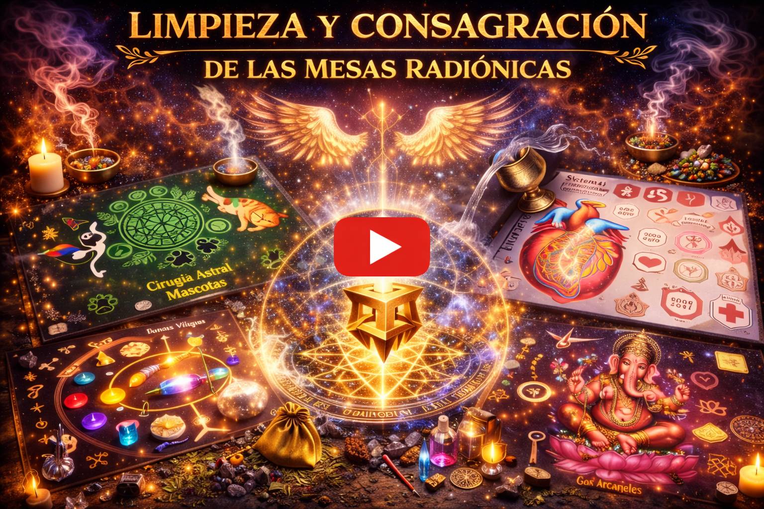CONSAGRACION Y LIMPIEZA DE MESAS RADIONICAS