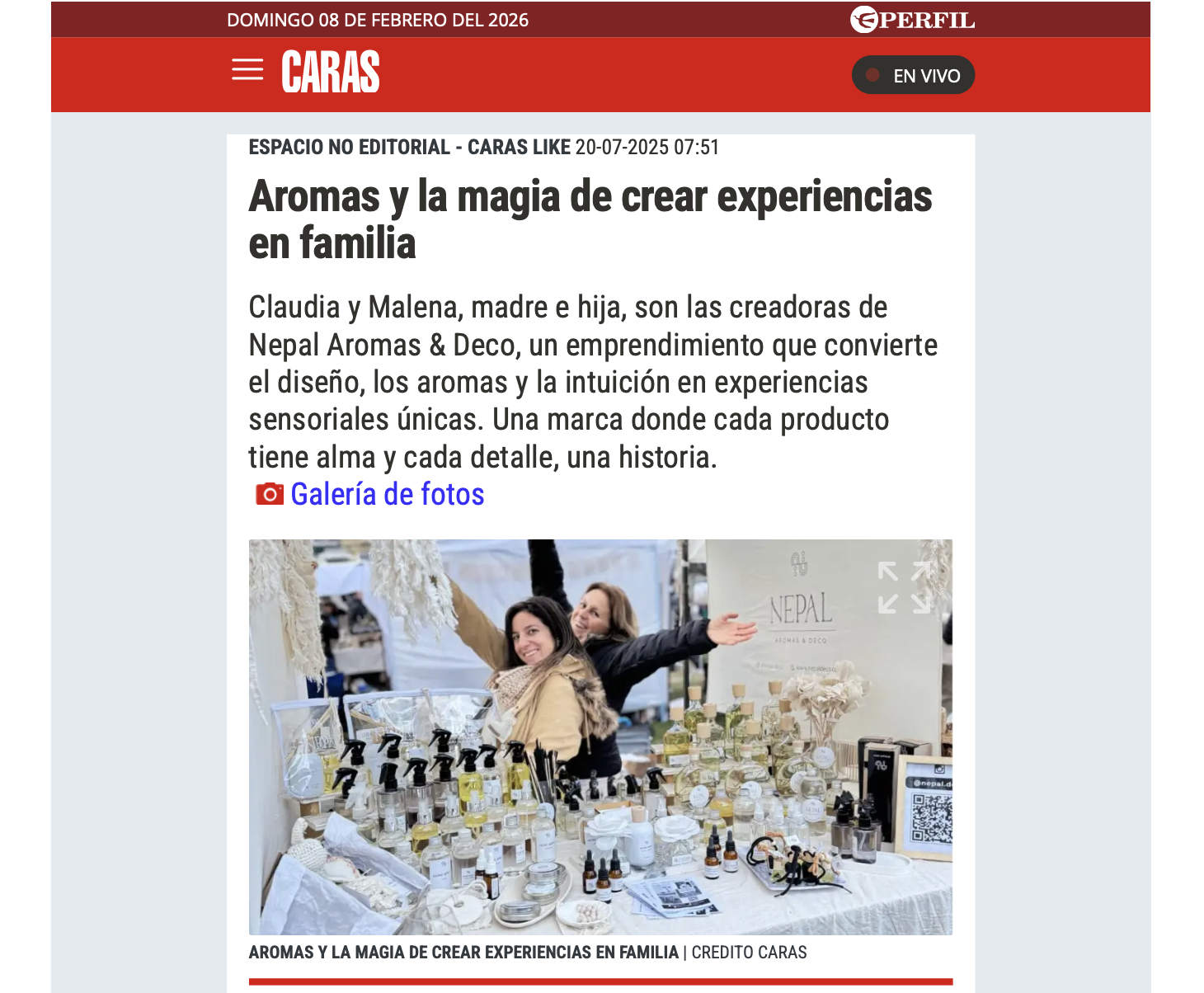 Experiencias en familia