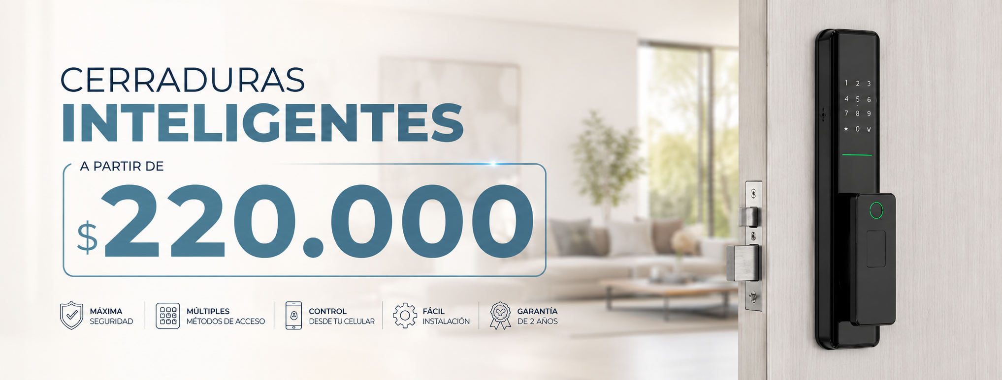Cerraduras inteligentes desde