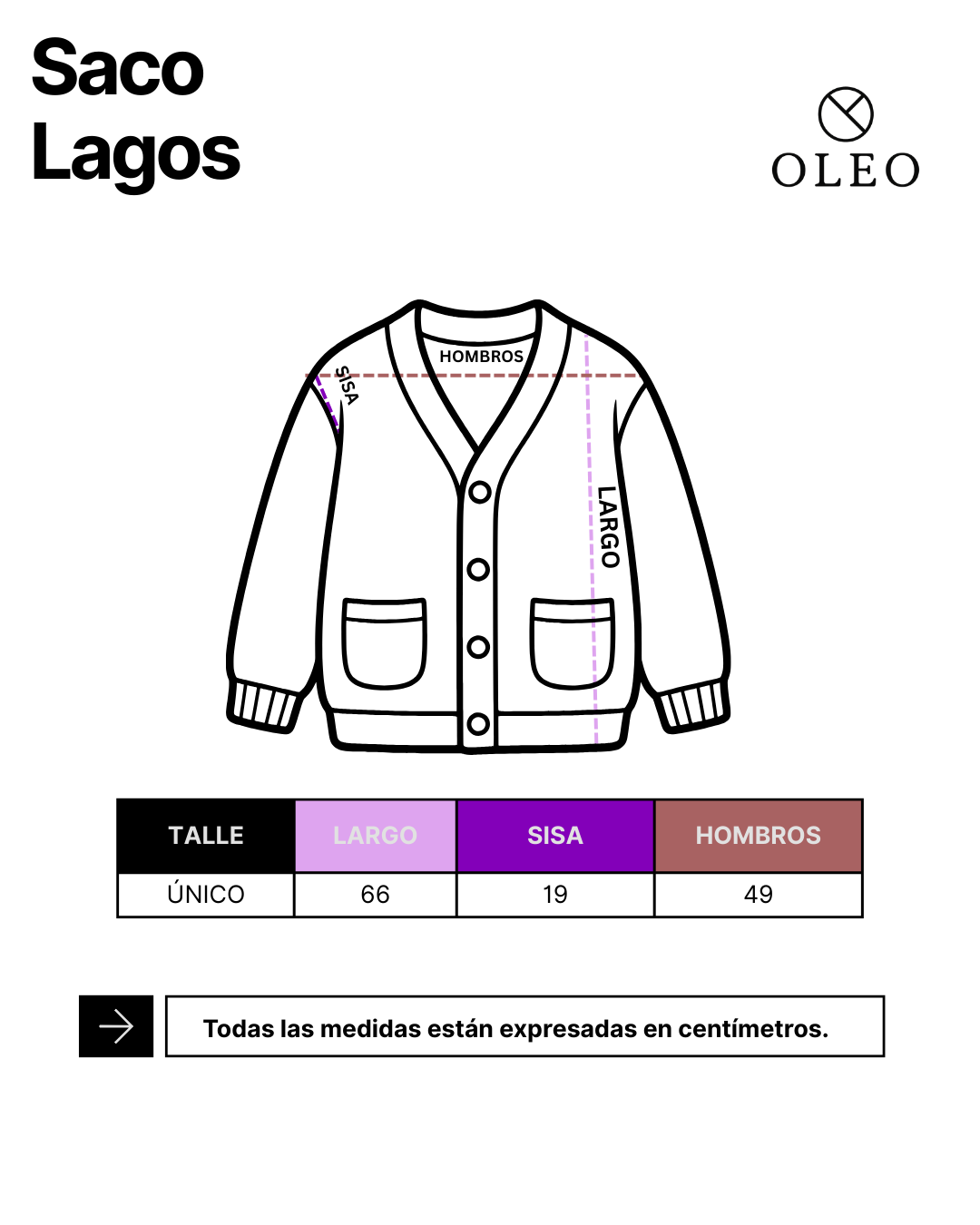 Saco lagos - Comprar en OLEO INDUMENTARIA
