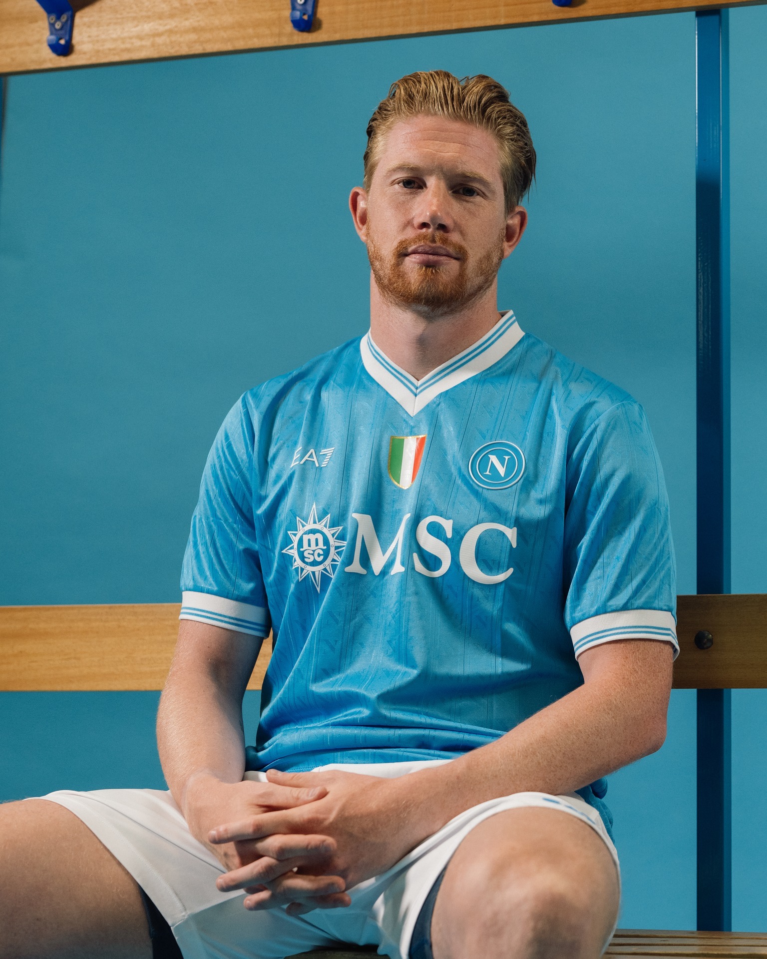 Camisa Napoli Home 25/26 azul da EA7