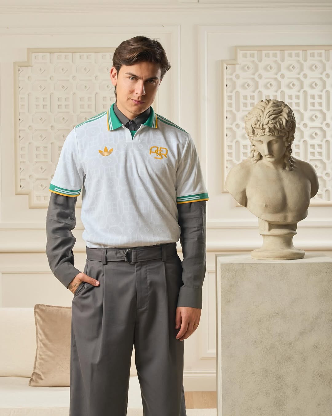 Camisa Roma Third 25/26 Jogador Masculino Adidas Branca