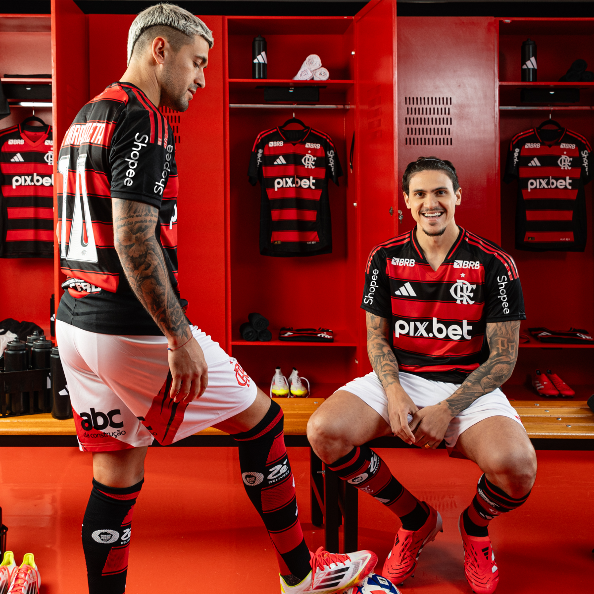 camisa Flamengo Home 2025/2026 Jogador Masculino com todos os patrocinadores