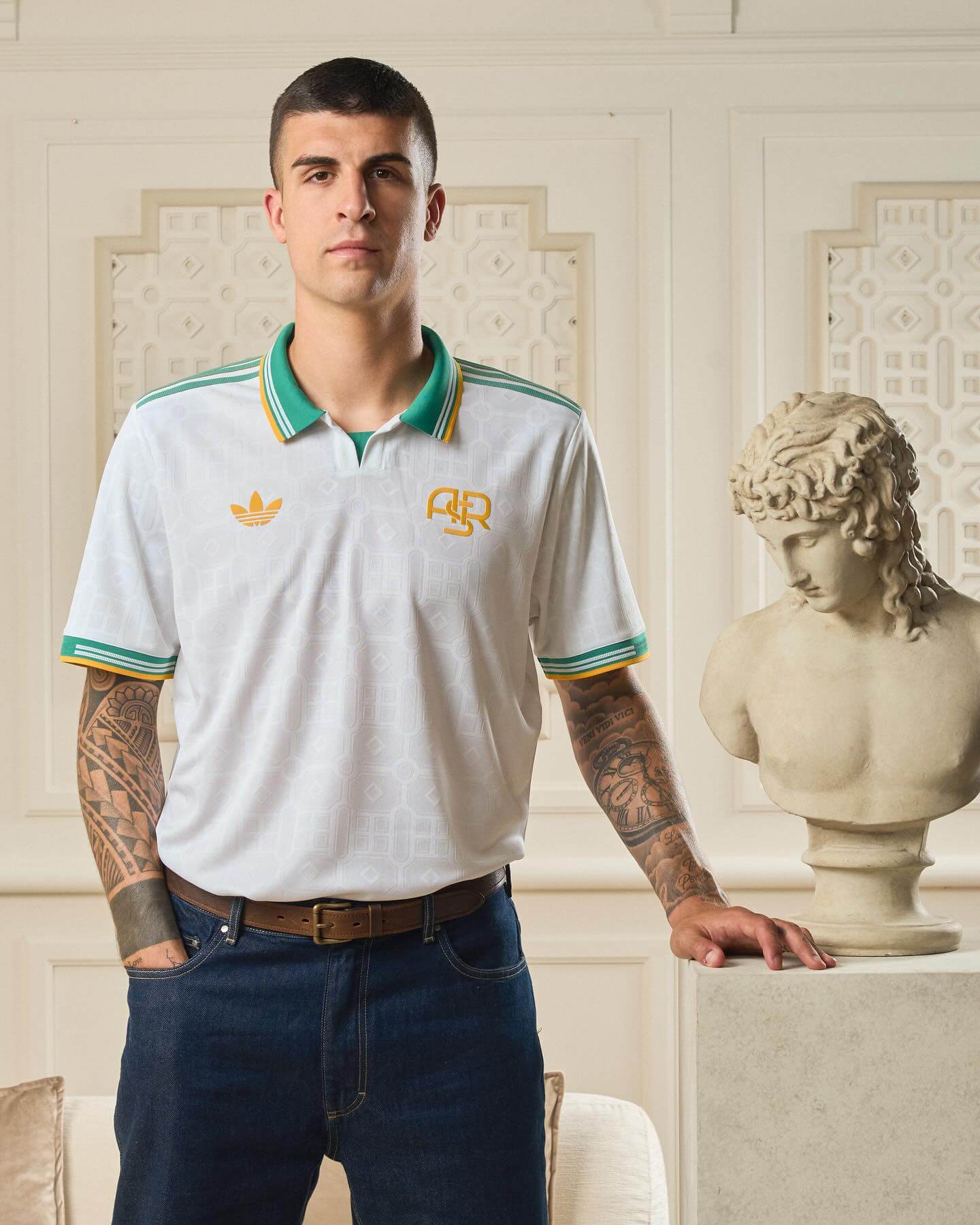 Camisa Roma Third 2025/2026 - Versão Torcedor Masculino - Branca