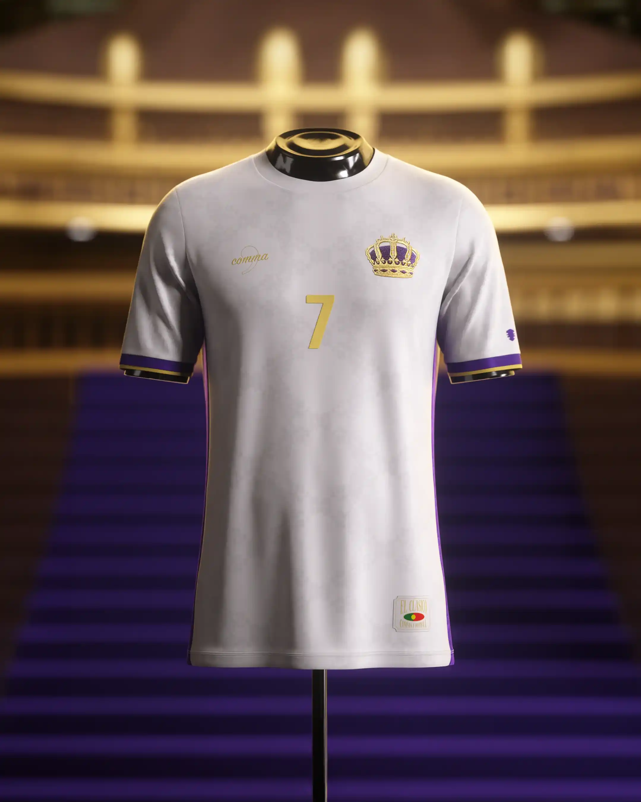 Camisa Real Madrid Legends Edition 2024/2025 - Versão Torcedor Masculino - Comma - Branca