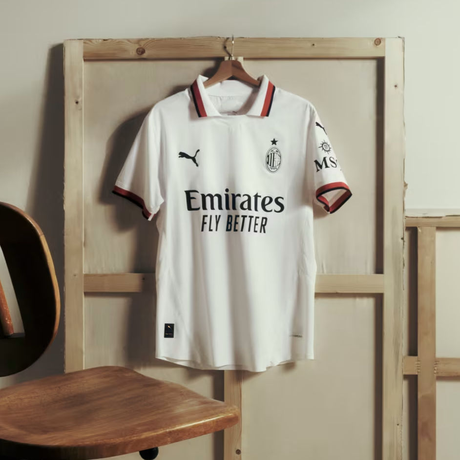 Camisa Milan Away 24/25 Jogador Masculina Branca