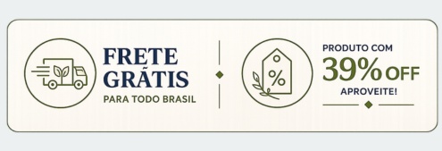 Frete gr&aacute;tis e desconto de 39%