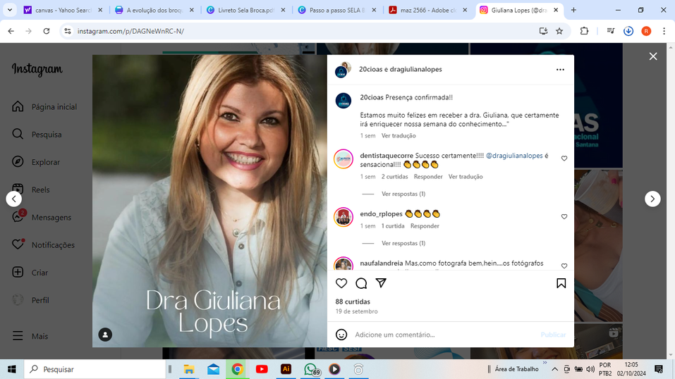 Foto da Dra. Giuliana Lopes