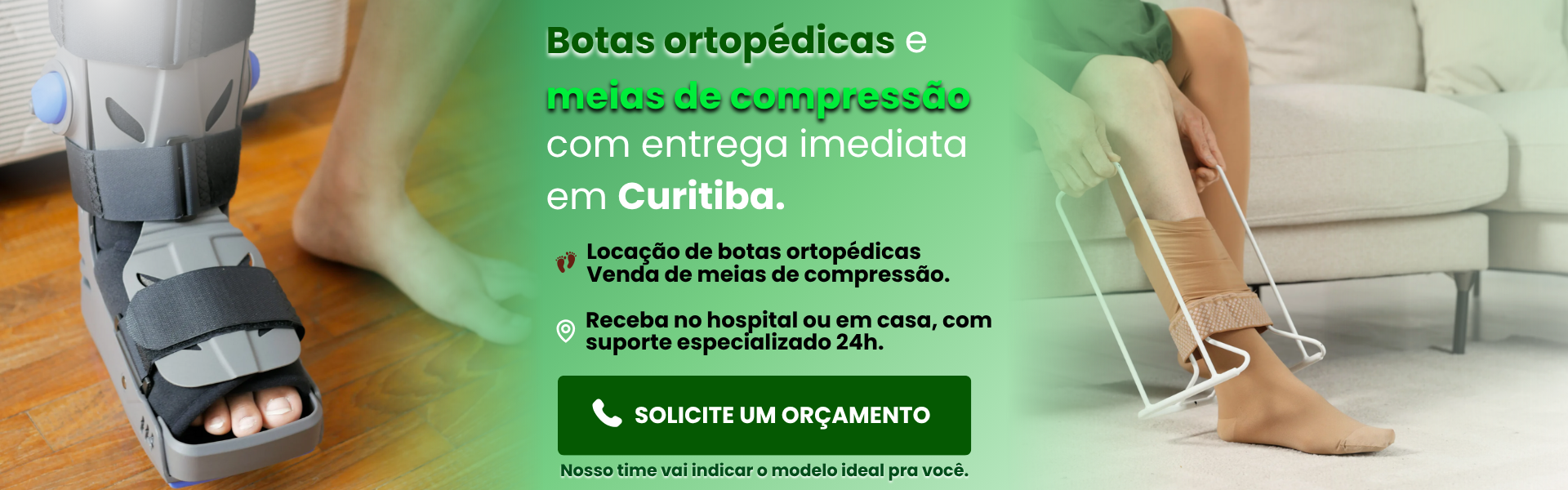 Botas ortopédicas e meias de compressão - desktop