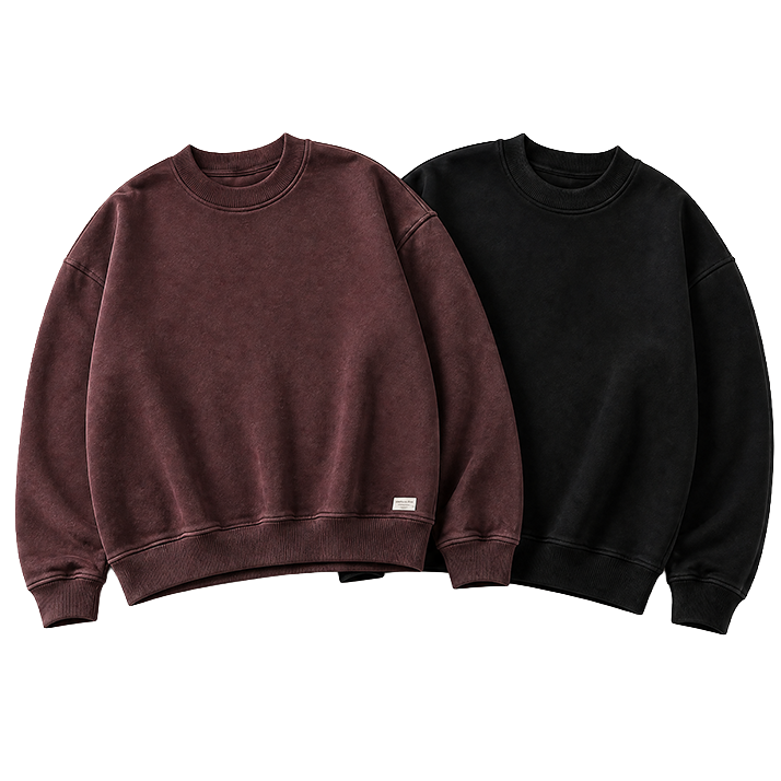 Pack Crewneck Black + Wine