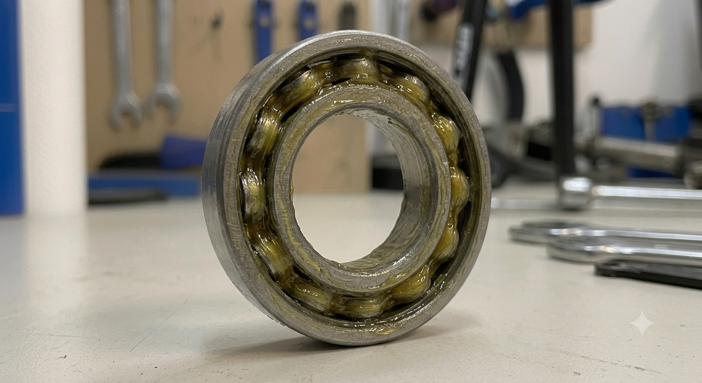 Mecanismo met&aacute;lico lubricado con Grasa Amarilla Penetrit