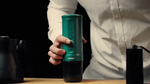 Presionar el botón para calentar y preparar