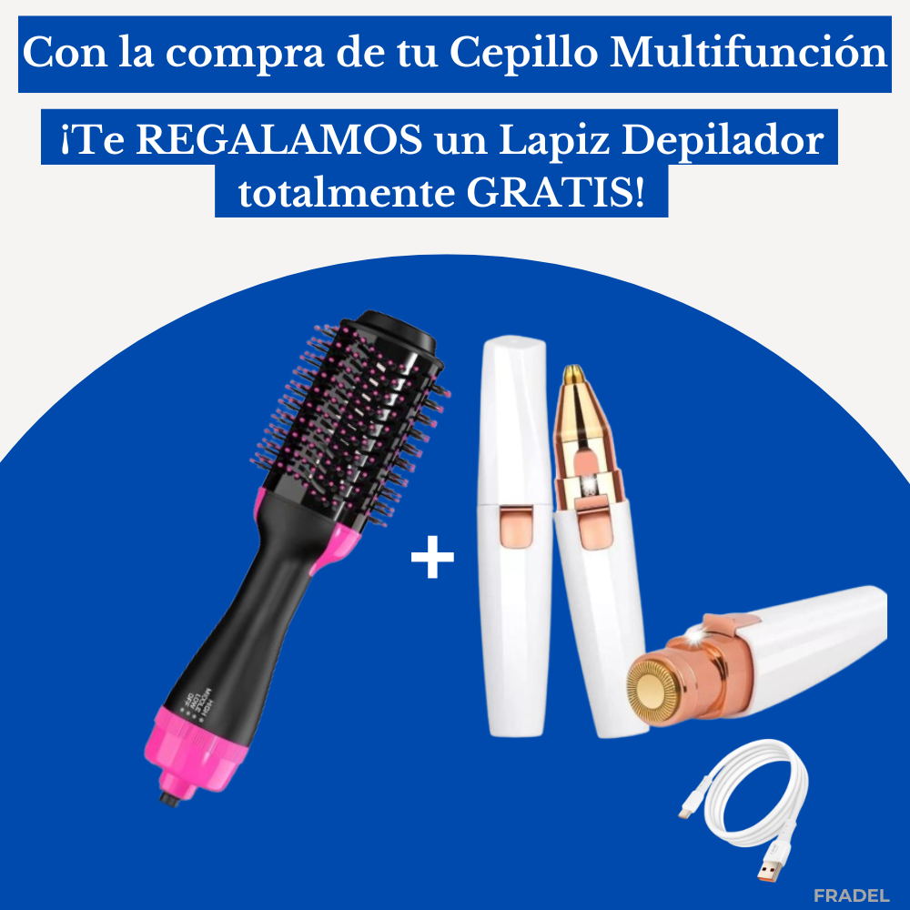 Cepillo multifunción Fradel + Lapiz depilador de regalo!