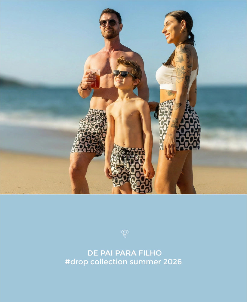 Banner da categoria Coleção de pai para filho 2026