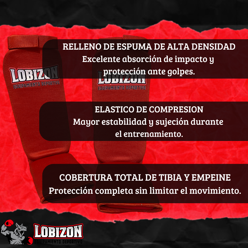 Protector Tibial con Empeine Elastizado Tipo Media