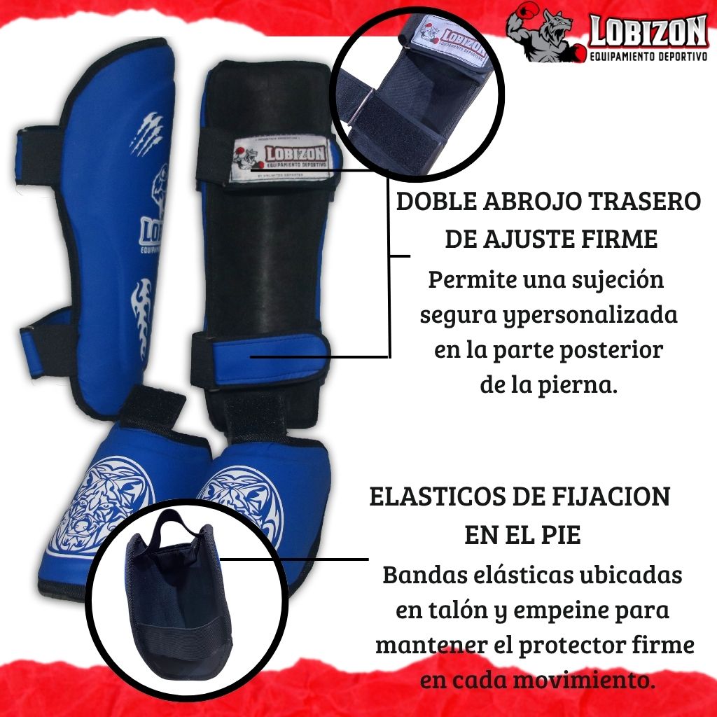 Kit Guantes + Tibial Rigido Desmontable JUNIOR - Lobizon