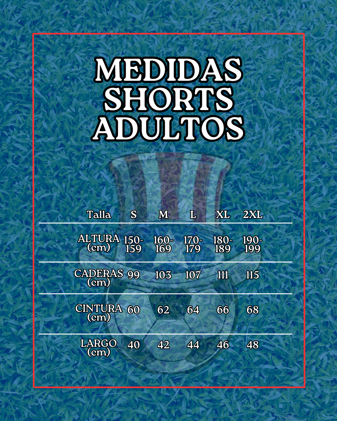medidas shorts