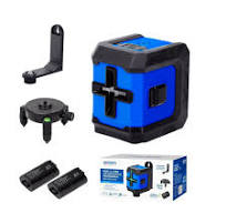 Nivel Laser 3D 2 Linhas Cruz Recarregável 2 Baterias Autonivelante