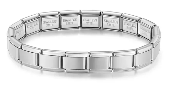 Brazalete de acero inoxidable de 9mm