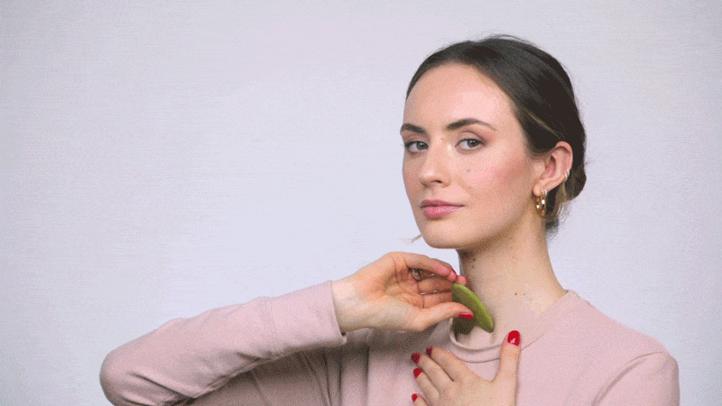 Gua Sha en cuello
