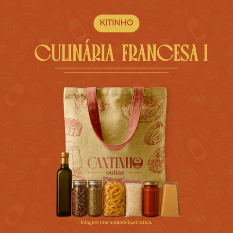 Kit de ingredientes Culinária Francesa I com aula online