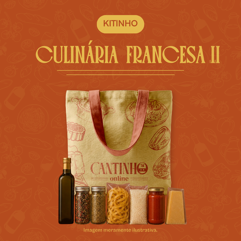 Kit de ingredientes Culinária Francesa II com aula online