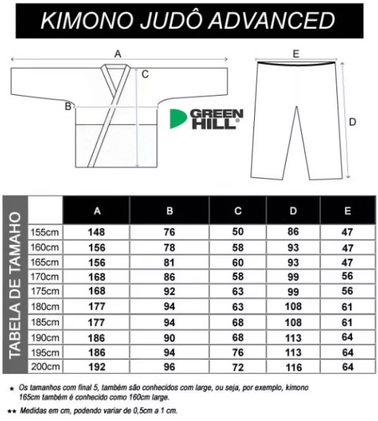 Kimono de Judô Green Hill Advanced Tiras Pretas