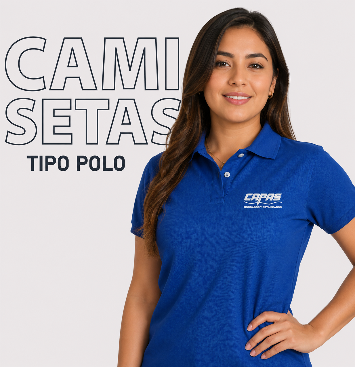 Camiseta tipo polo bordado/ estampado