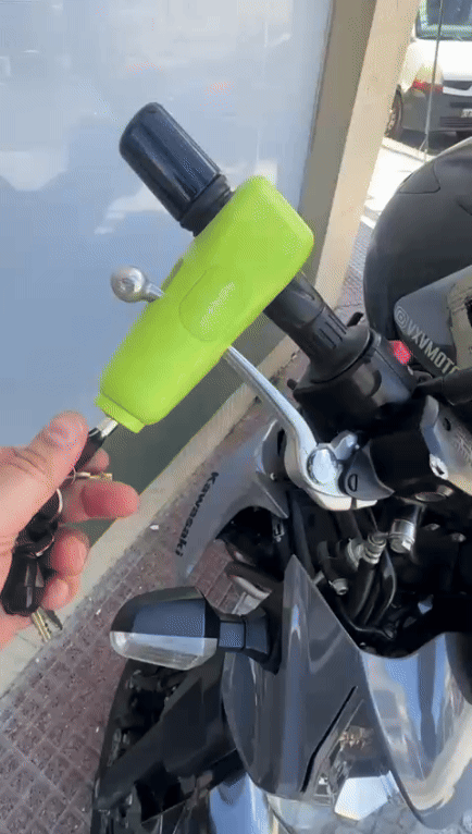Traba Freno Manillar Embrague Moto Con Alarma Seguridad Vxv