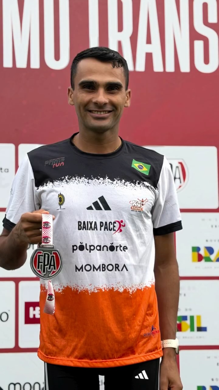 Atleta com uniforme Baixa Pace e Ki Atleta