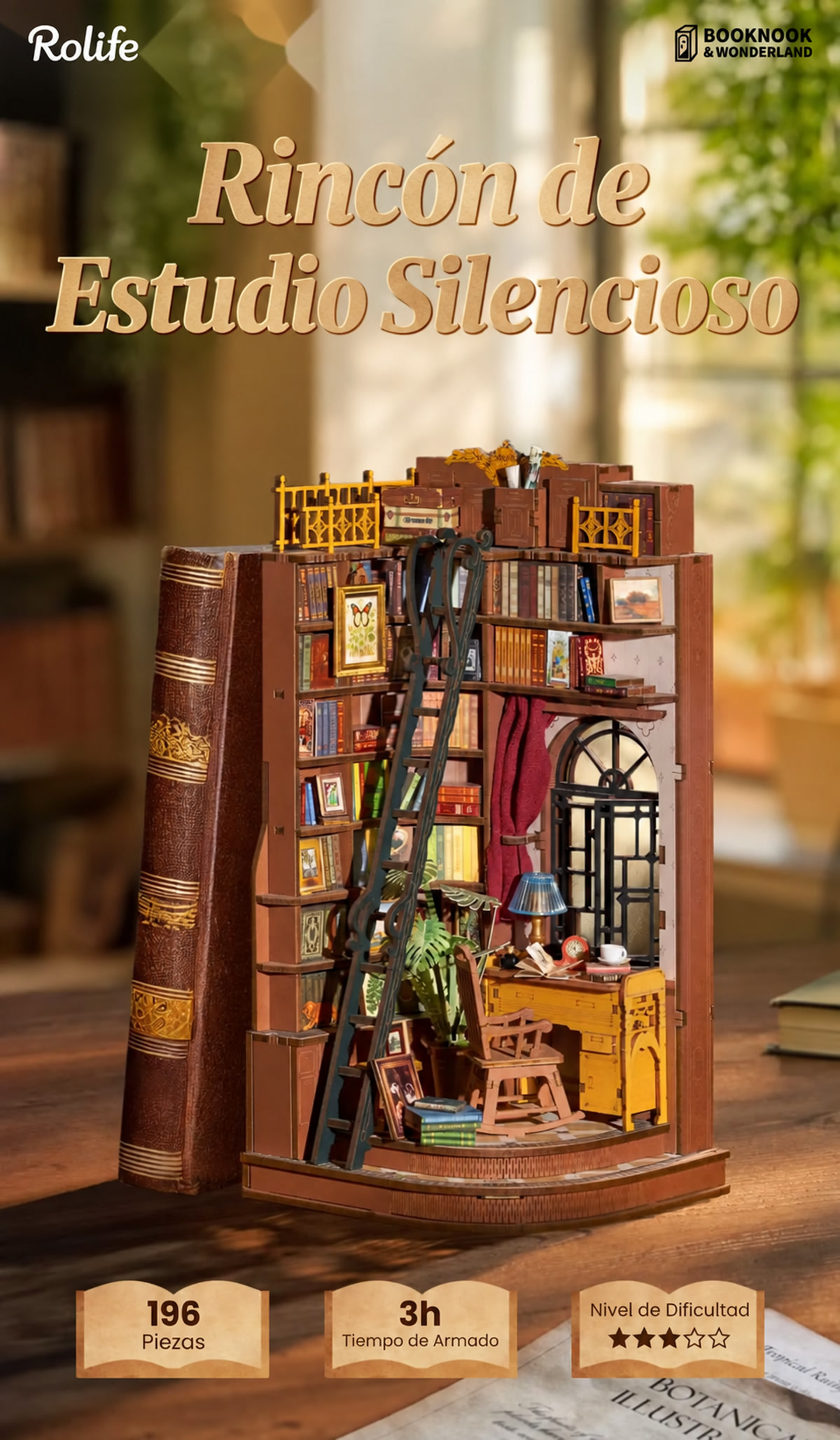 Book Nook Rolife TGE02 &ndash; especificaciones generales