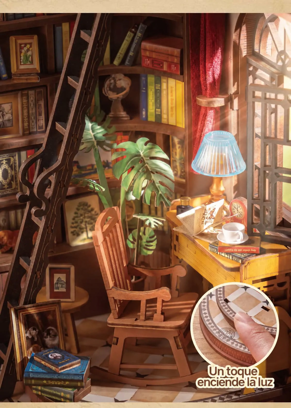 Book Nook Rolife TGE02 &ndash; iluminaci&oacute;n t&aacute;ctil
