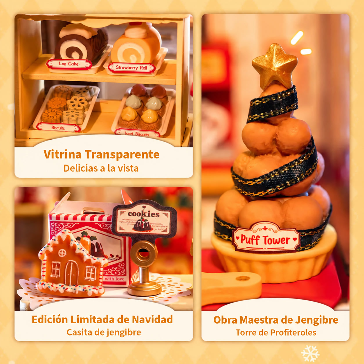 Casa de Jengibre Rolife DG176 &ndash; detalles de pasteler&iacute;a