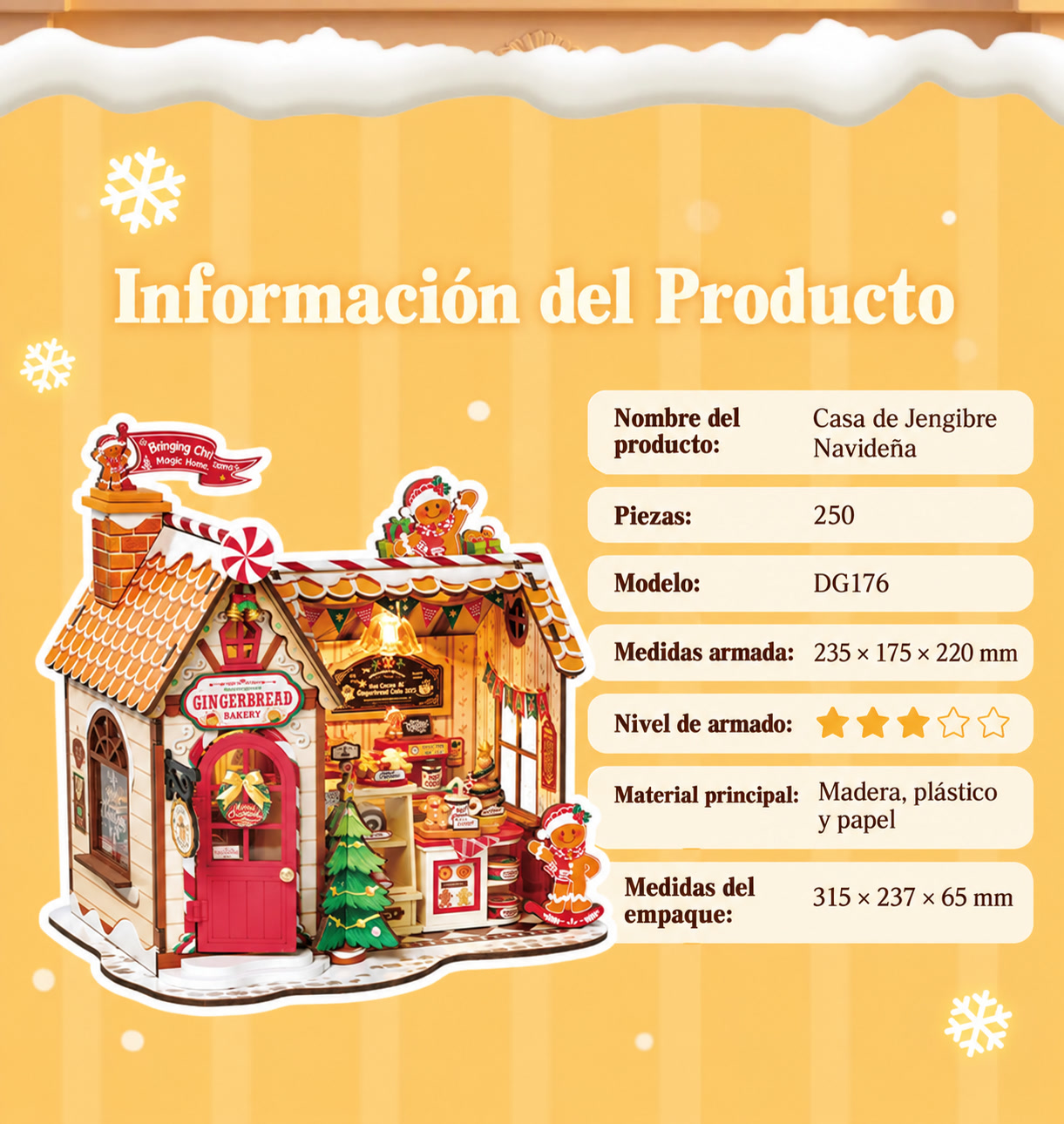 Casa de Jengibre Rolife DG176 &ndash; informaci&oacute;n del producto