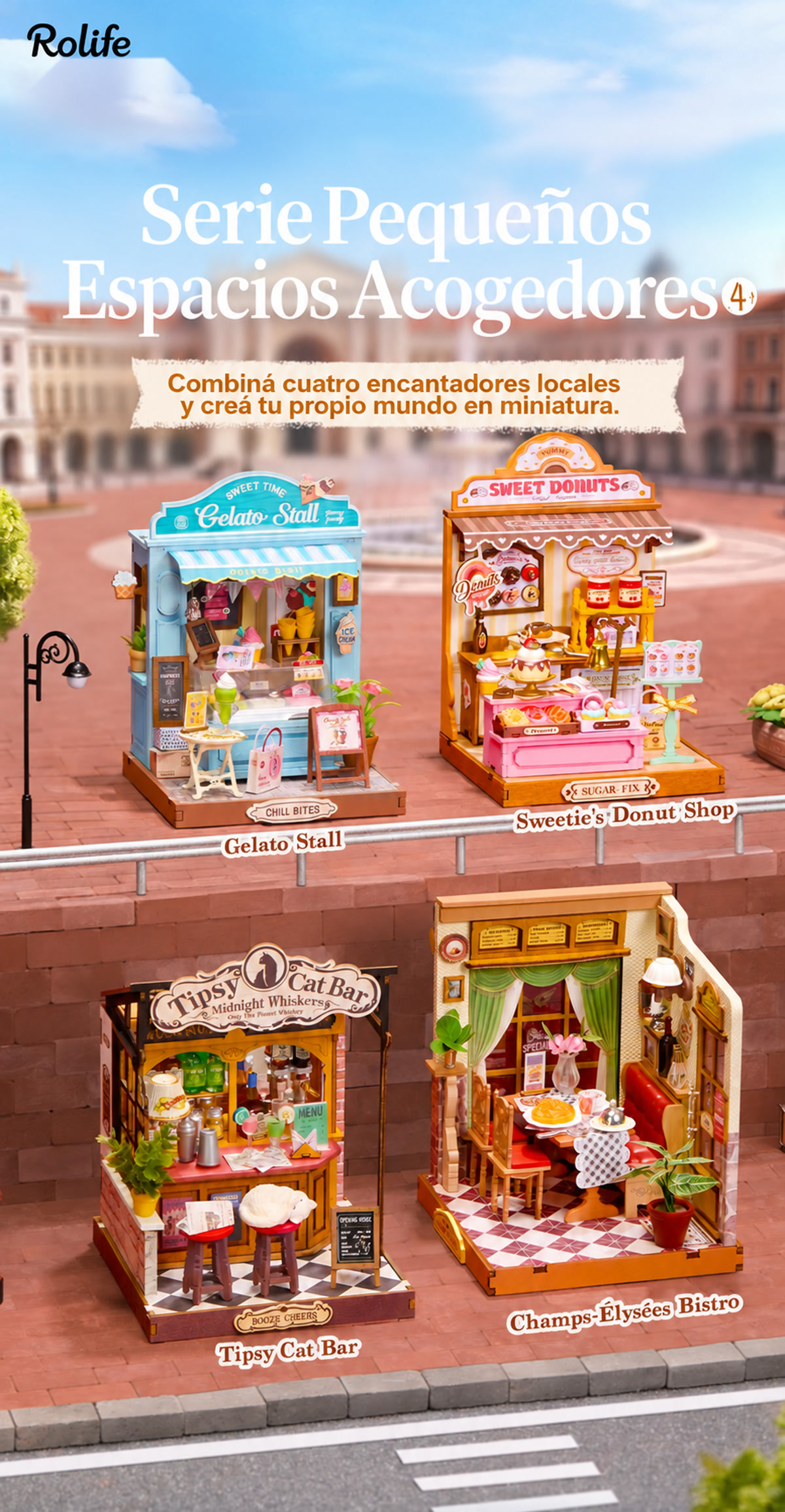 Tipsy Cat Bar Rolife DS054 &ndash; serie Peque&ntilde;os Espacios Acogedores