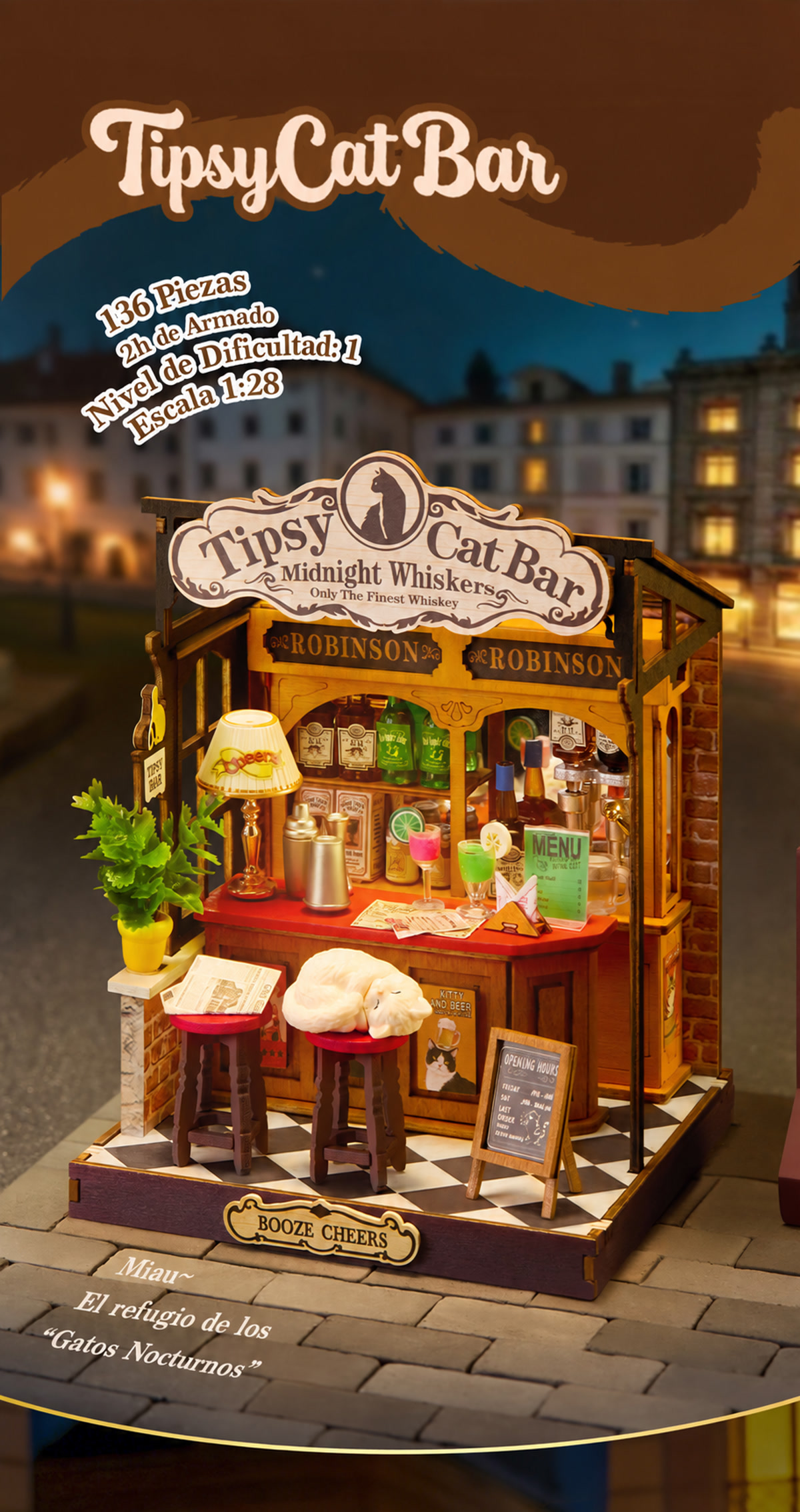 Tipsy Cat Bar Rolife DS054 &ndash; especificaciones