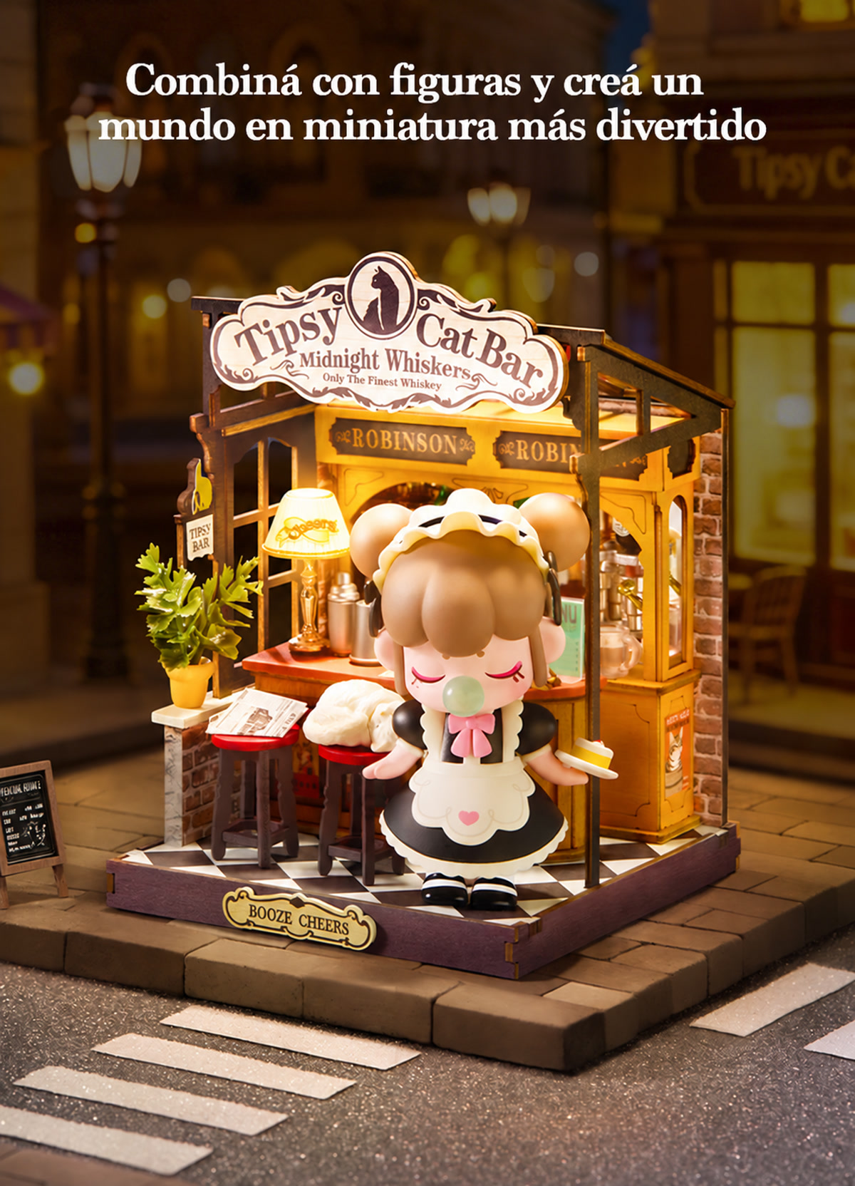 Tipsy Cat Bar Rolife DS054 &ndash; mundo en miniatura