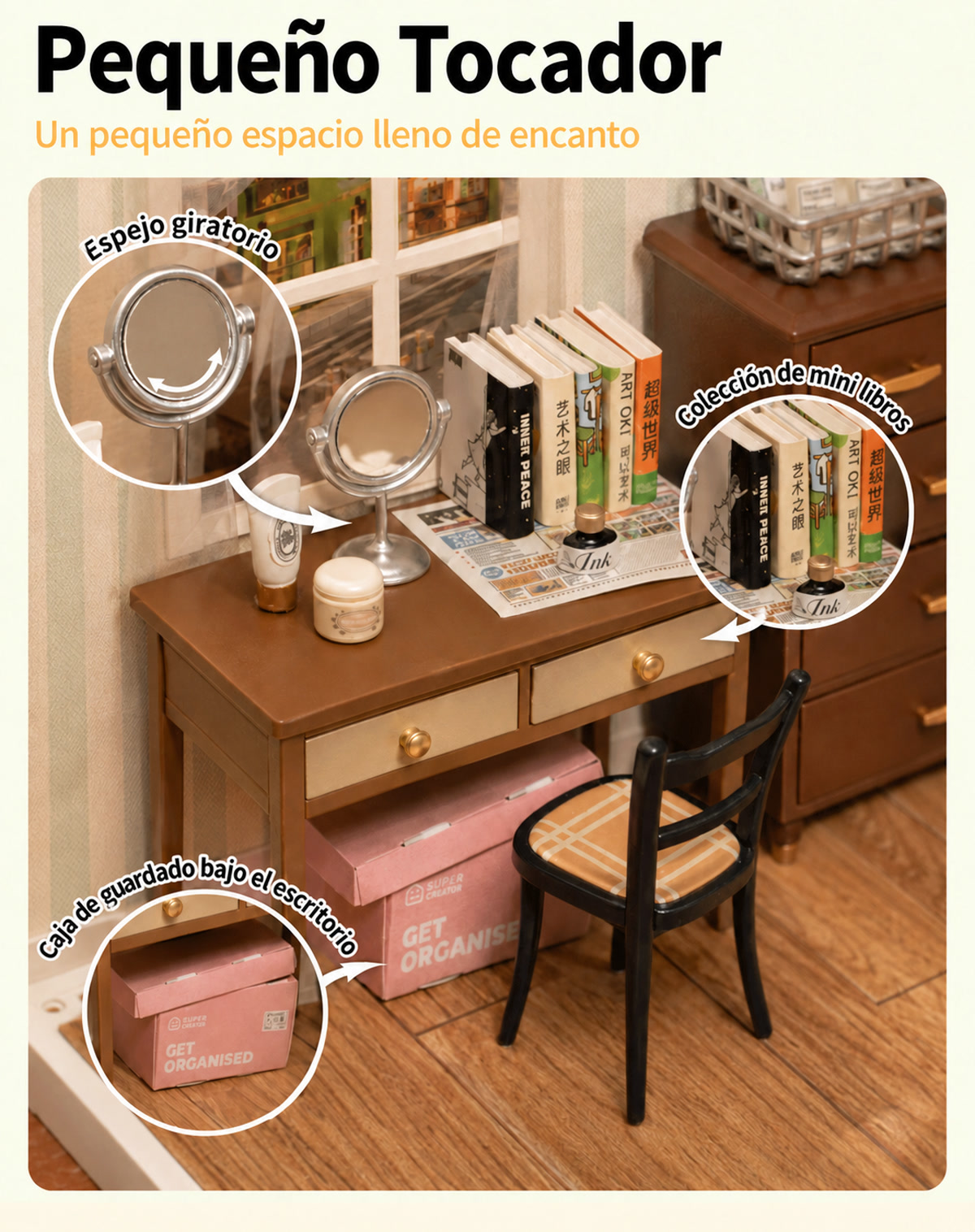 Dormitorio de Dulces Sue&ntilde;os Rolife DW009 &ndash; tocador