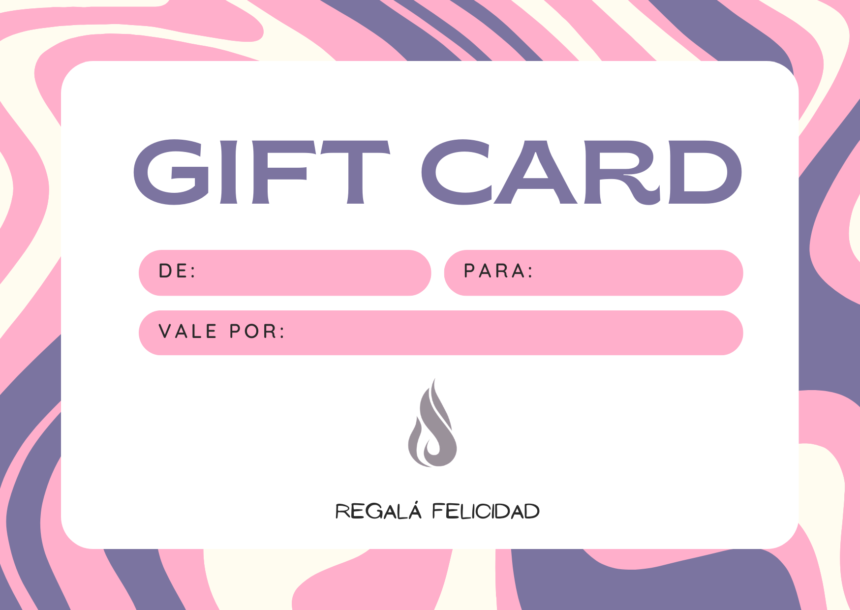 Accedé a tu GIFT CARD acá y regalá FELICIDAD