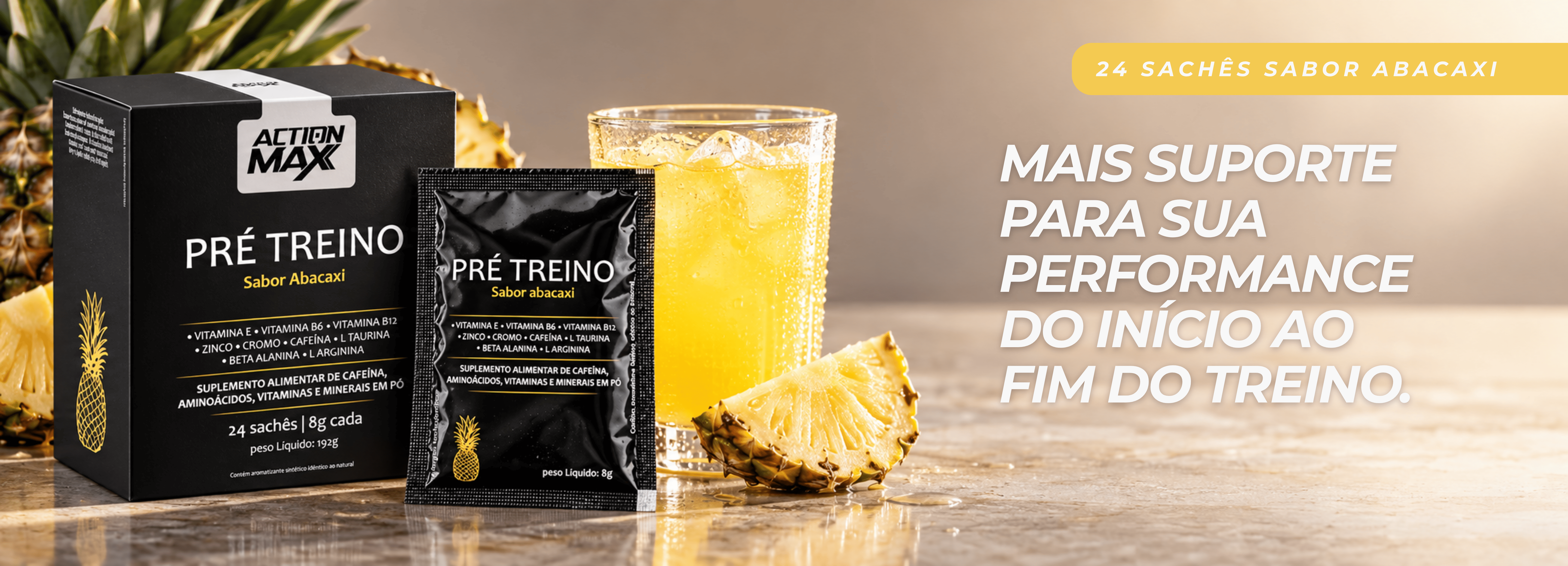Pr&eacute; Treino Abacaxi Banner
