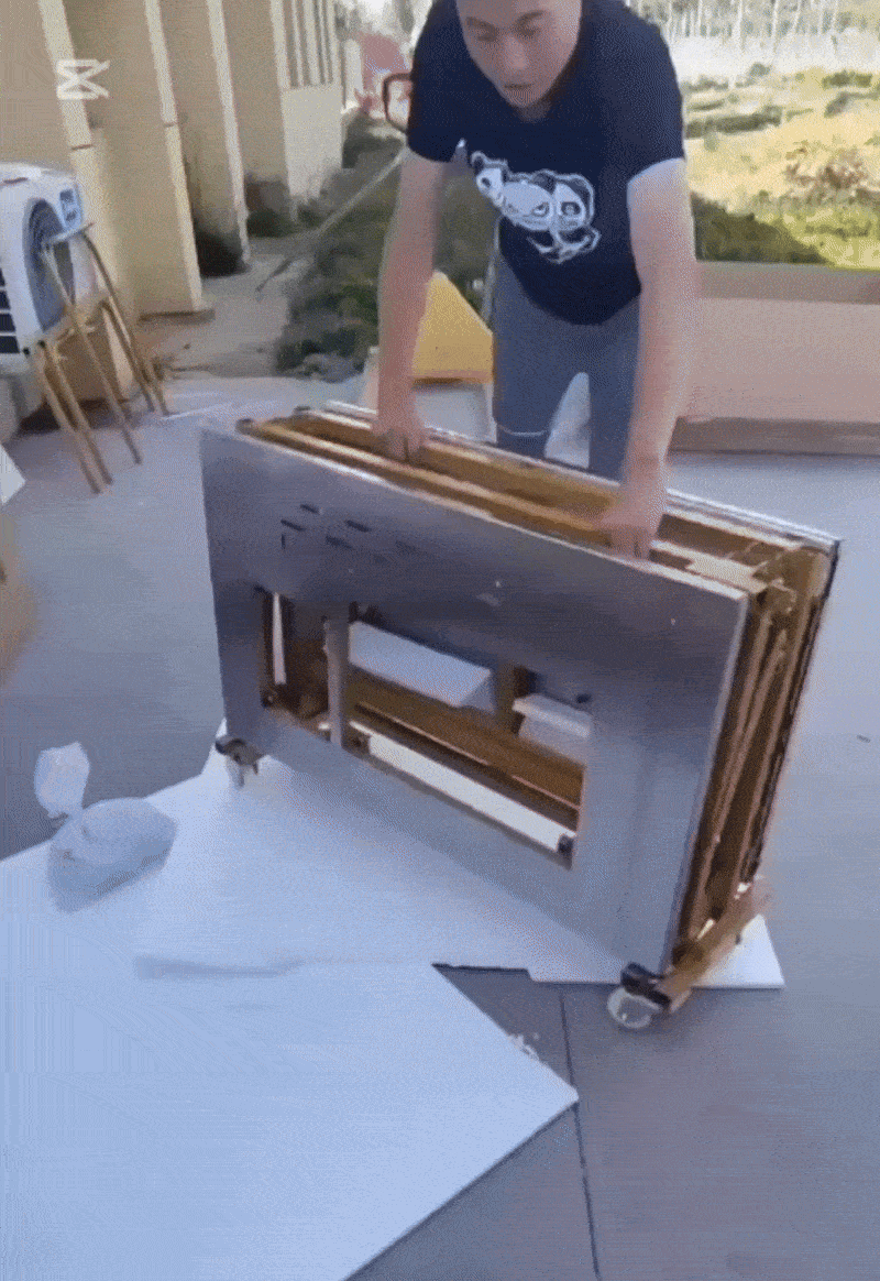 Mesa multifunción en acción