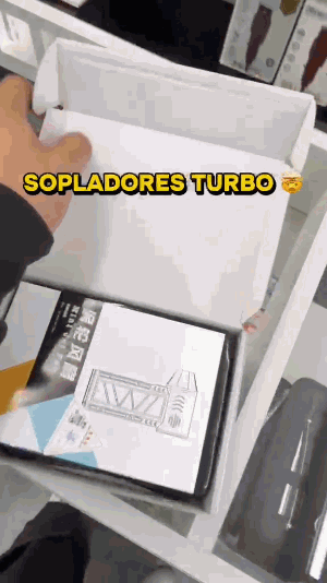 Mini soplador turbo: unboxing y luz LED