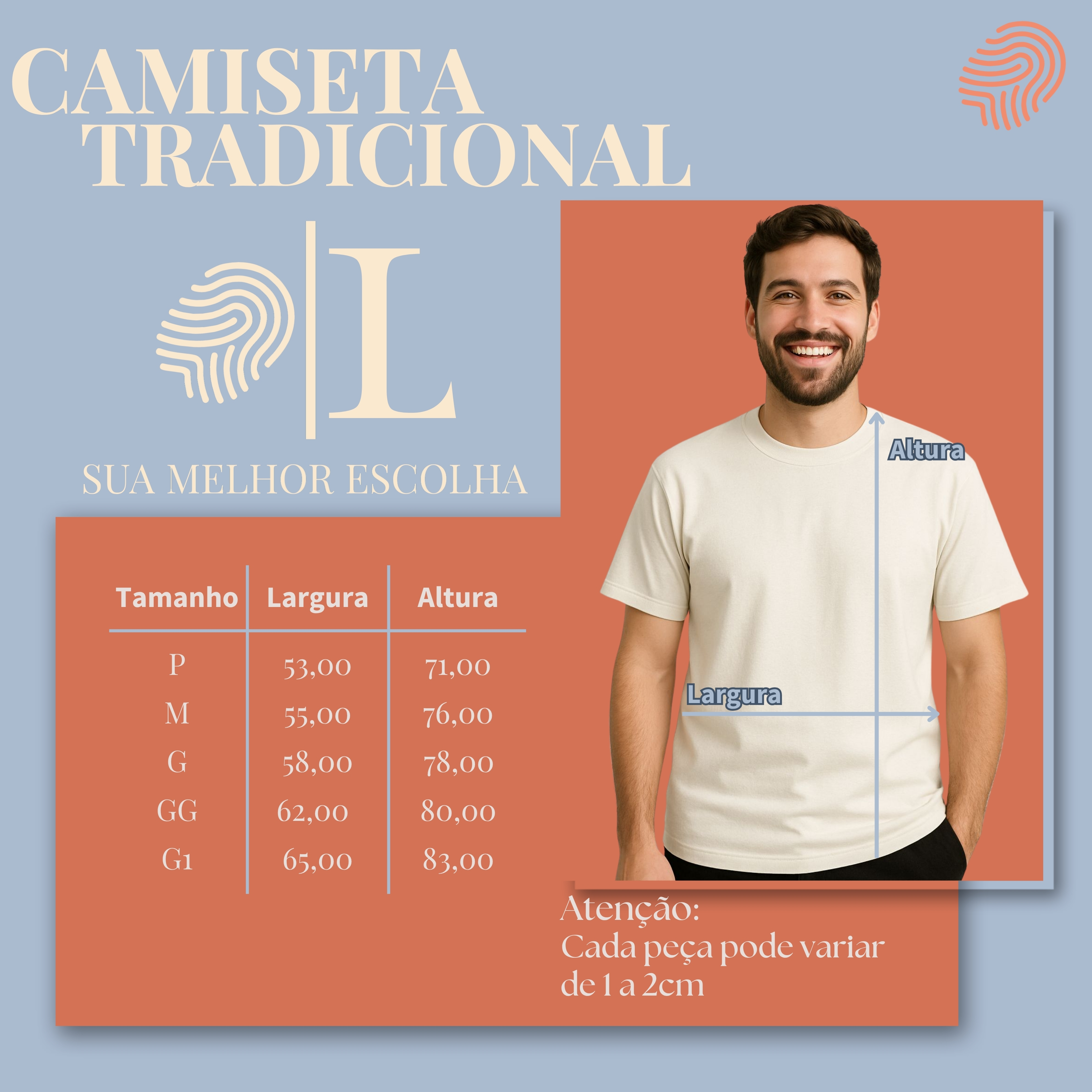 TABELA DE MEDIDAS