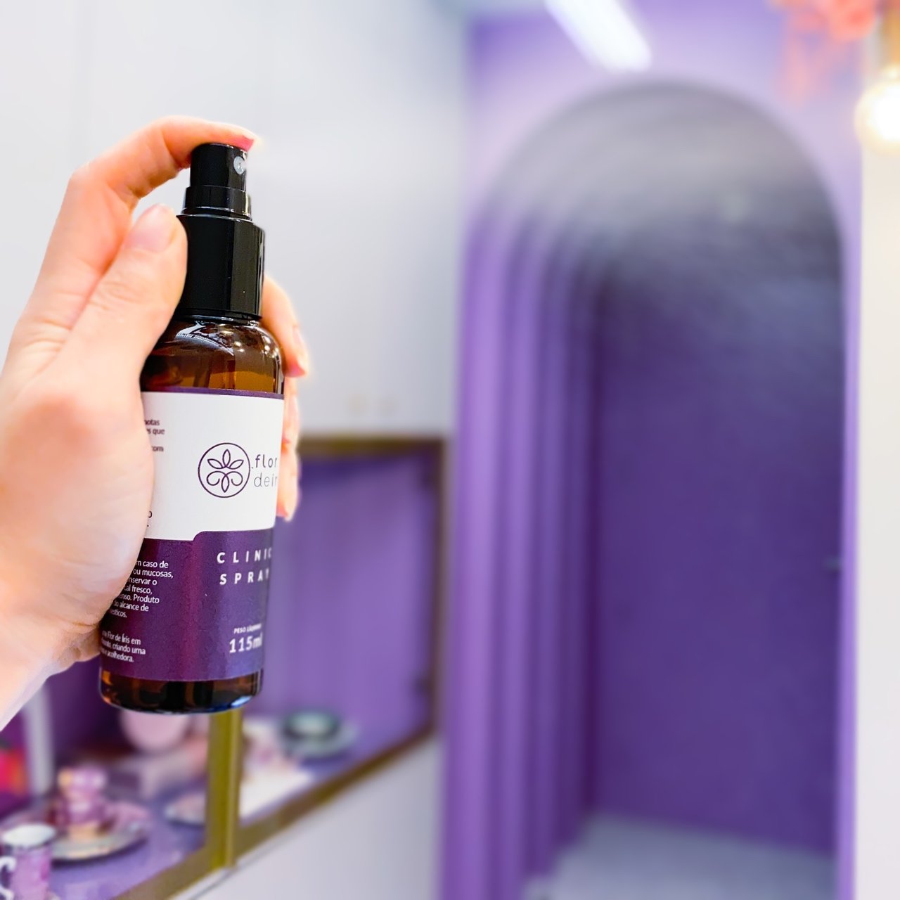 clini spray flor de íris protetor de ambiente
