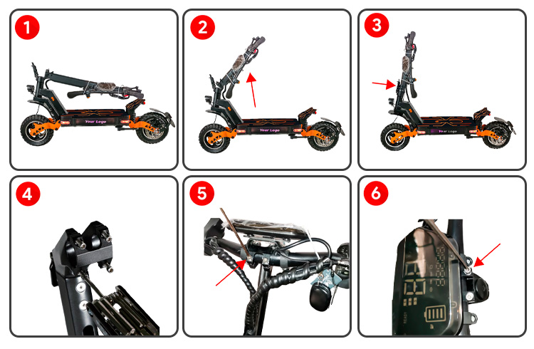 Pasos de instalación 1 a 6