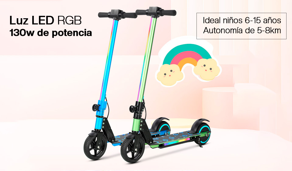 Carga del scooter eléctrico infantil